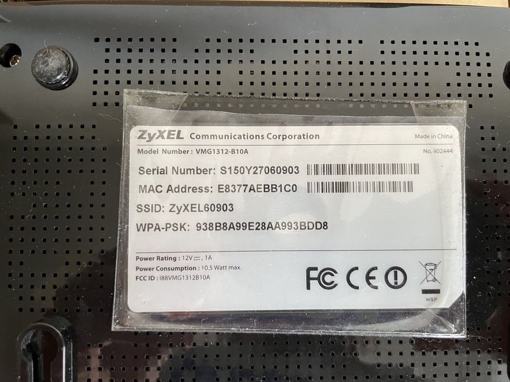 Router ADSL Zyxel VMG1312-B