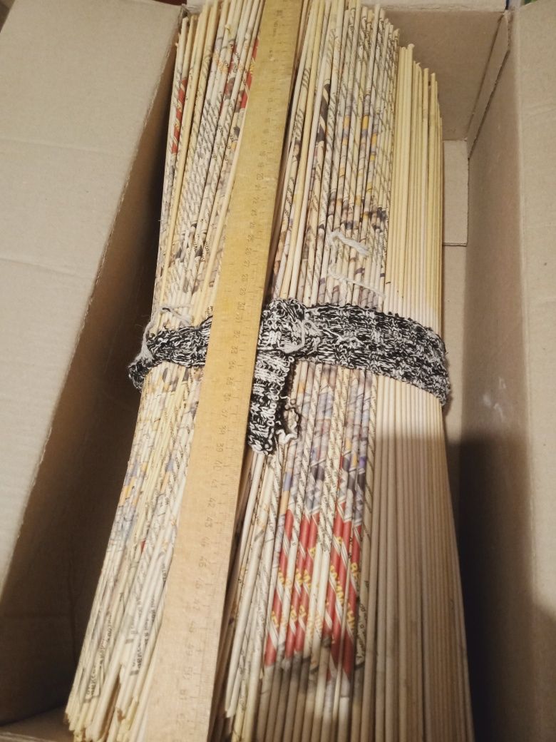Паперові трубочки  паперова лоза довжиною 55 см