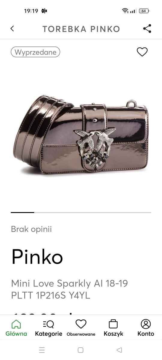 Torebka Pinko Mini Love Spark