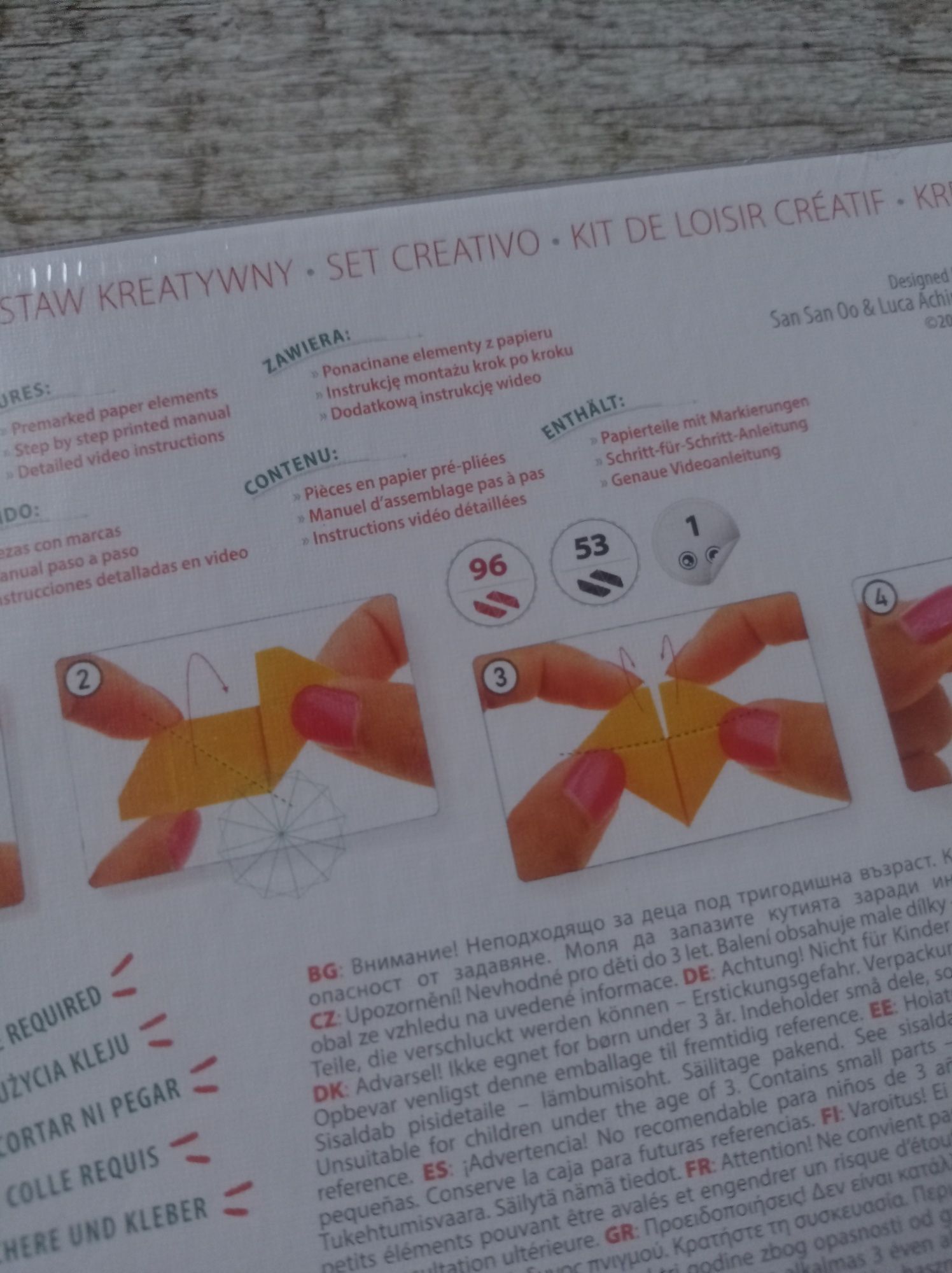 Origami modułowe 3D pająk Alexander zafoliowane