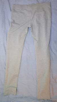 Szare spodnie rurki dres legginsy z kieszeniami