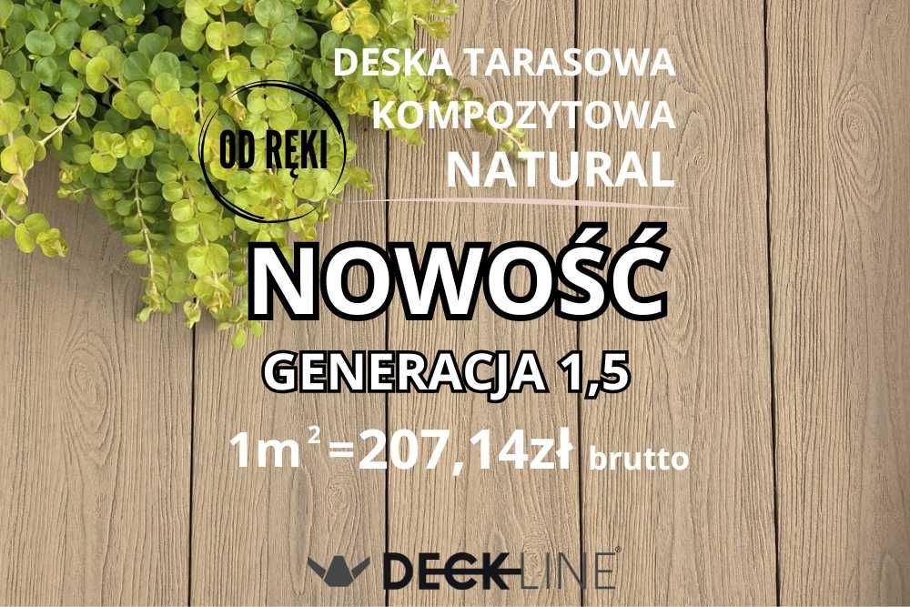 Deska kompozytowa tarasowa 3D DREWNOPODOBNA - szybka dostawa -