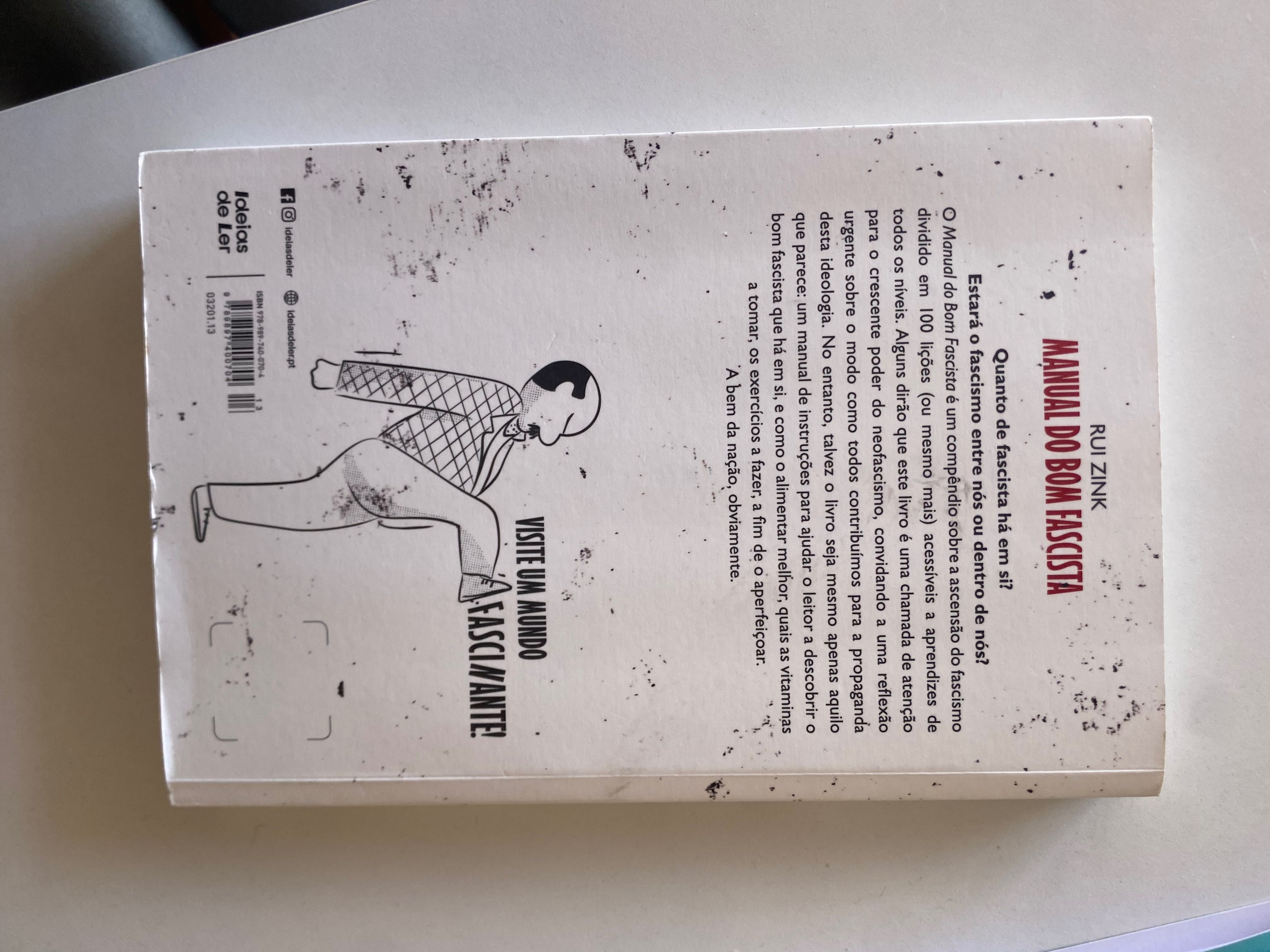 Livro Manual do Bom Fascista - Rui Zink