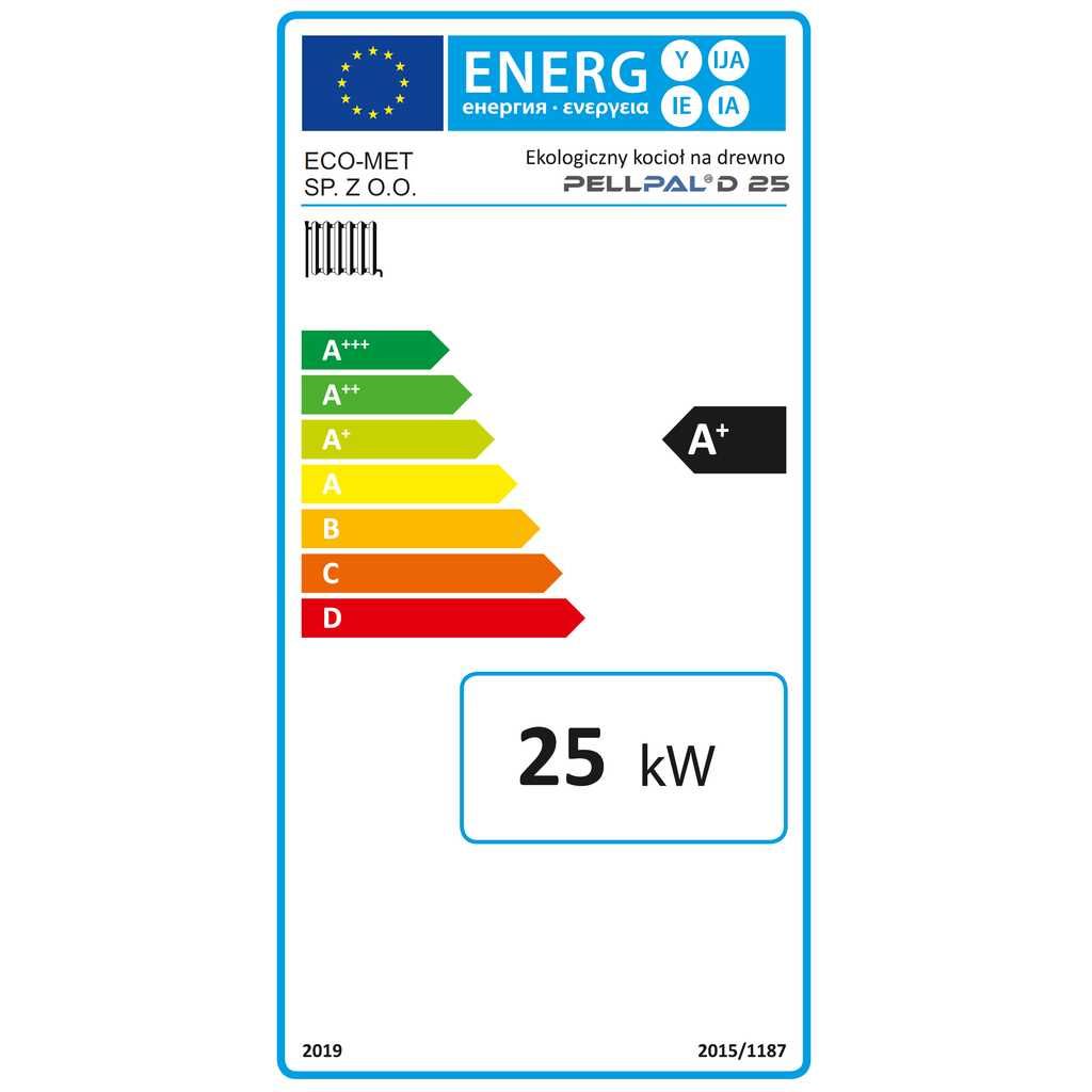 Kocioł na drewno PellPal D 25kW – 5 Klasa ECODESIGN Lista ZUM