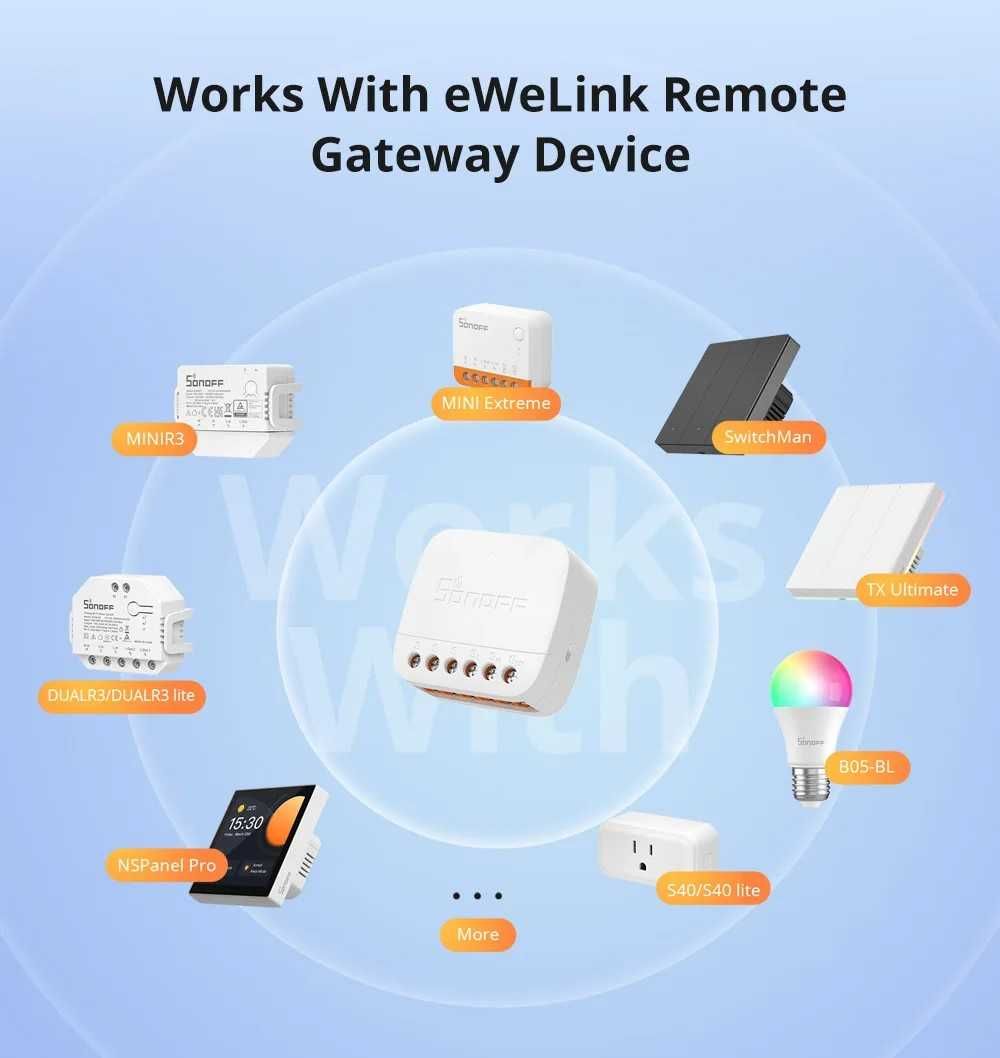 Sonoff S-MATE2 Extreme Switch/ESP32 Розумний Wi-Fi перемикач