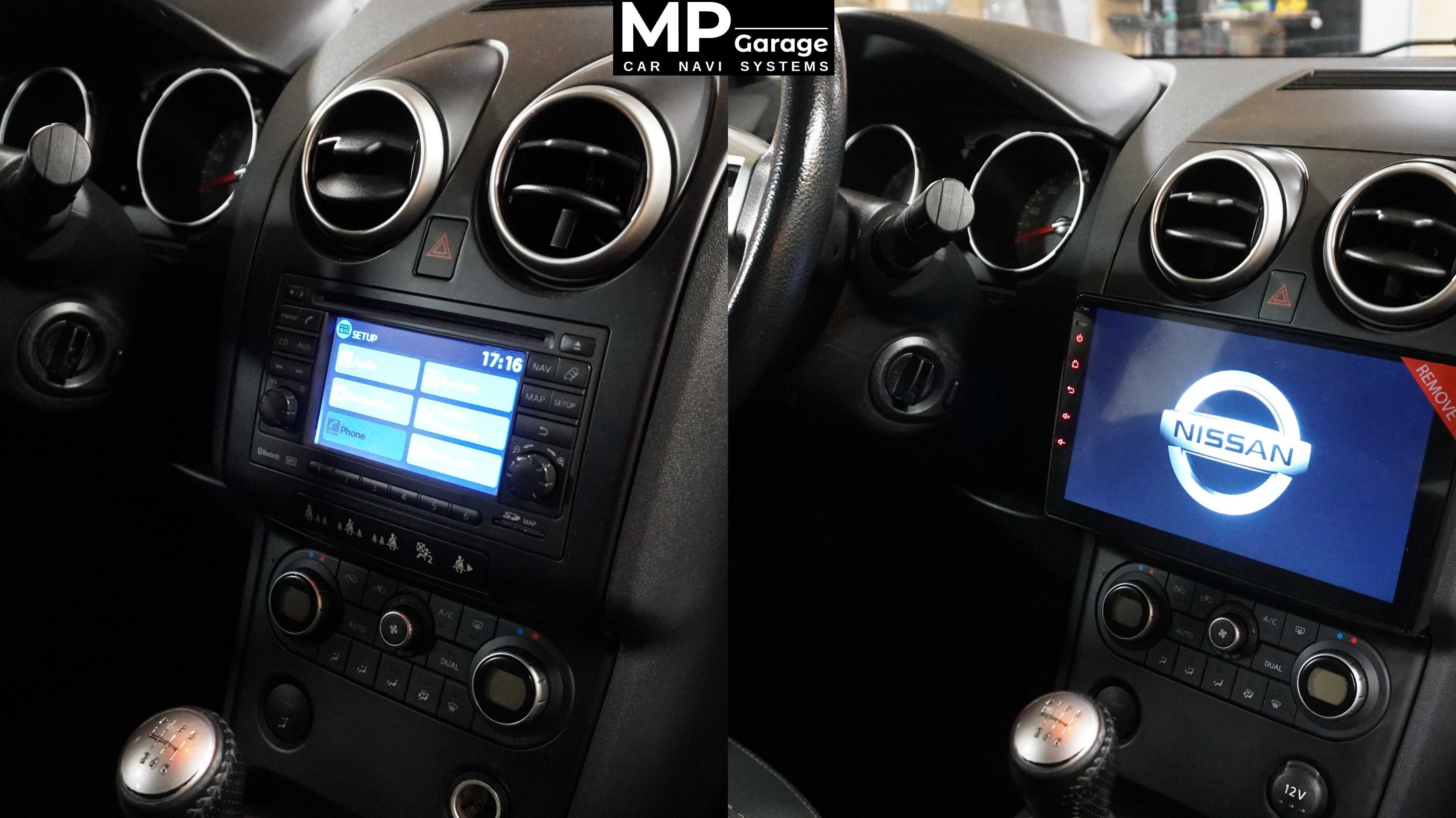 Radio Android Nissan Qashqai J10 4G LTE CarPlay AA Qled Montaż