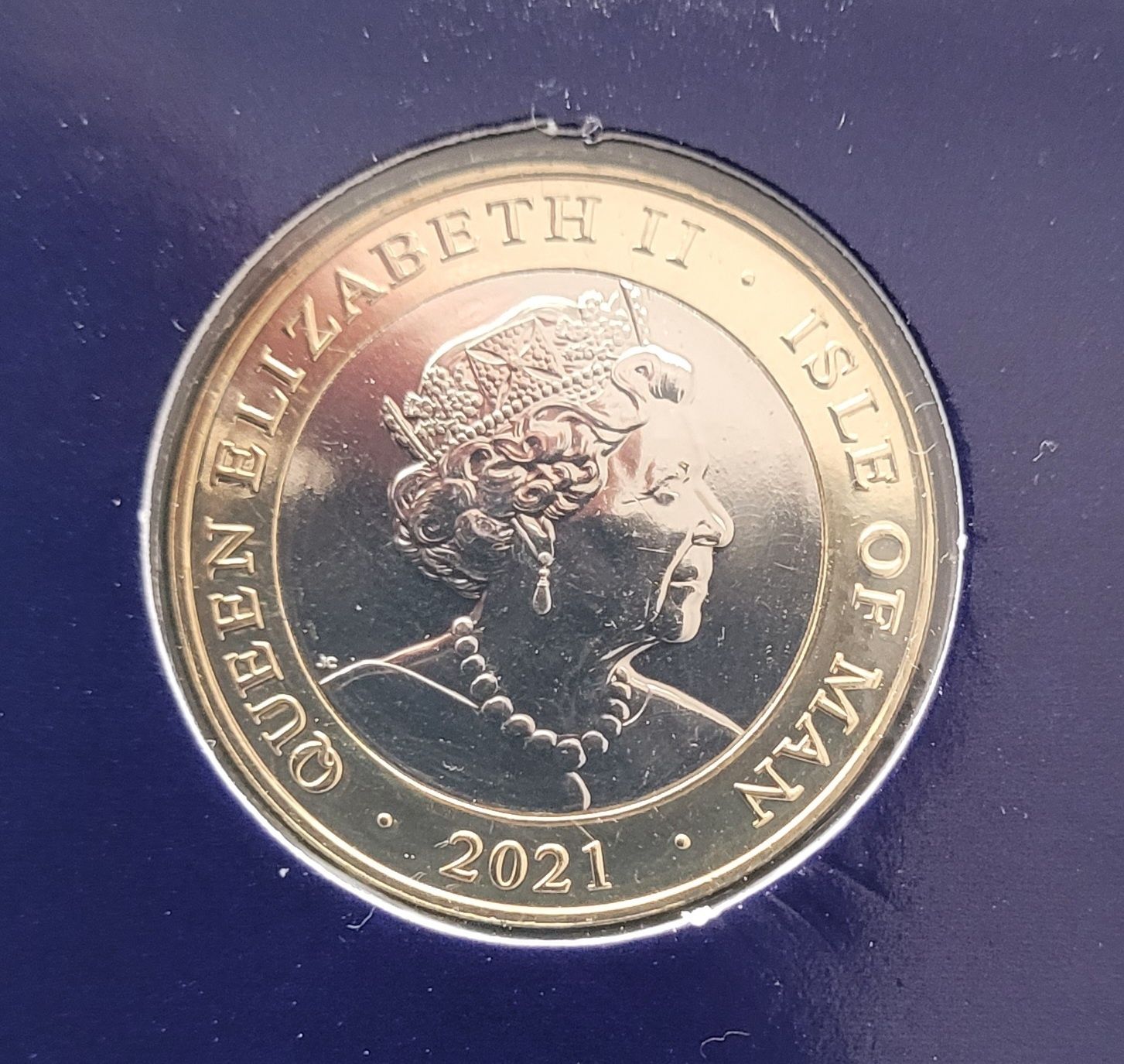 Moneta dwa funty 2021 - Boże Narodzenie  - Wyspa Man (819)