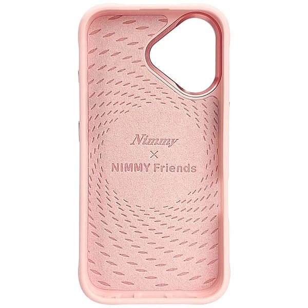 Etui Nimmy Glasses Cool Cat MagSafe na iPhone 16 - różowe