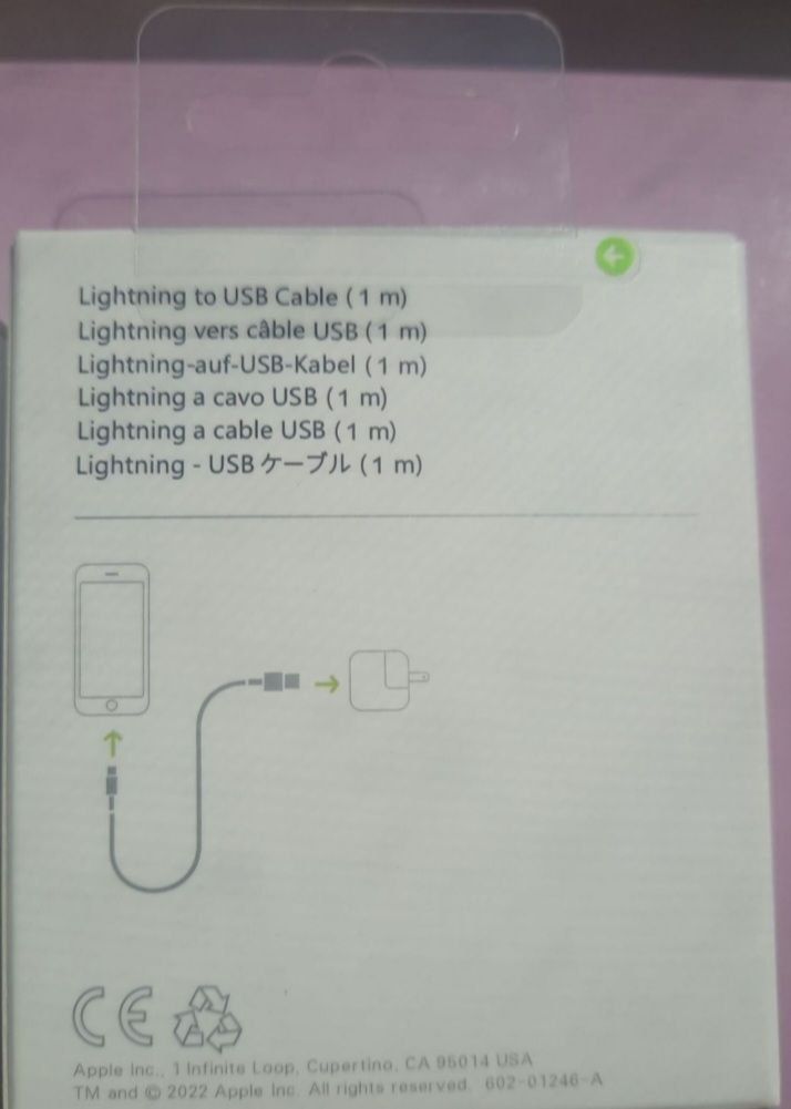 Кабель Apple USB - Lightning 2.0 100см