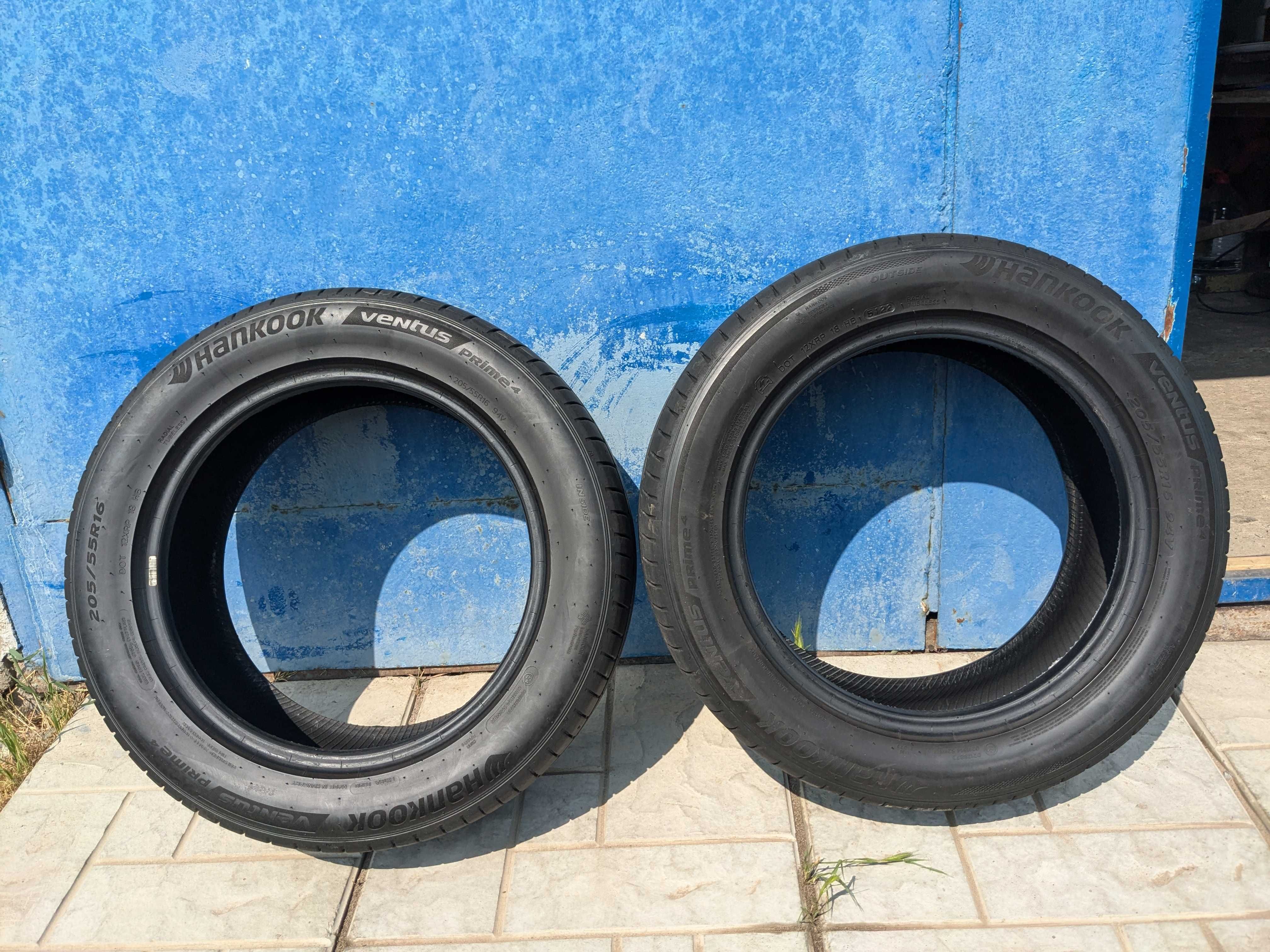 Пара Літні Шини резина літня Hankook ventus prime4 205 55 r16 2023рік