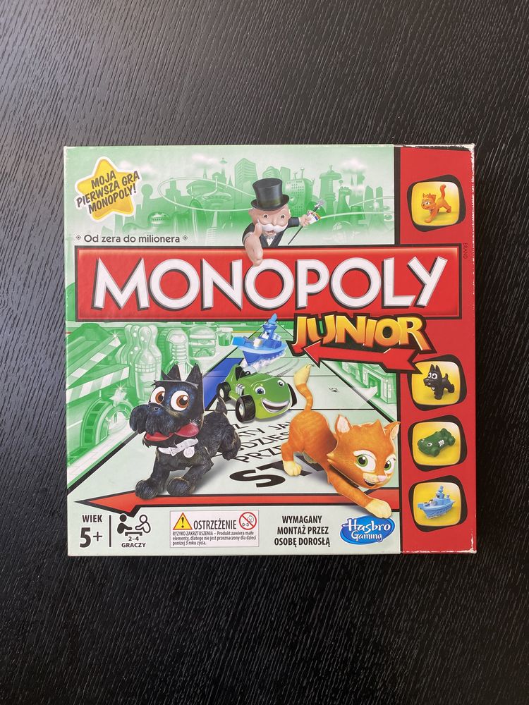 Wyprzedaż zabawek! Gra MONOPOLY JUNIOR