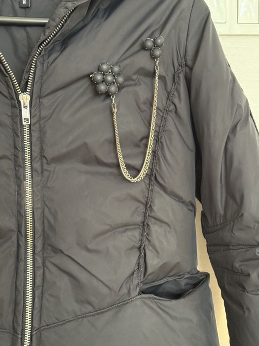 Пальто пухове дитяче на 10-12 років