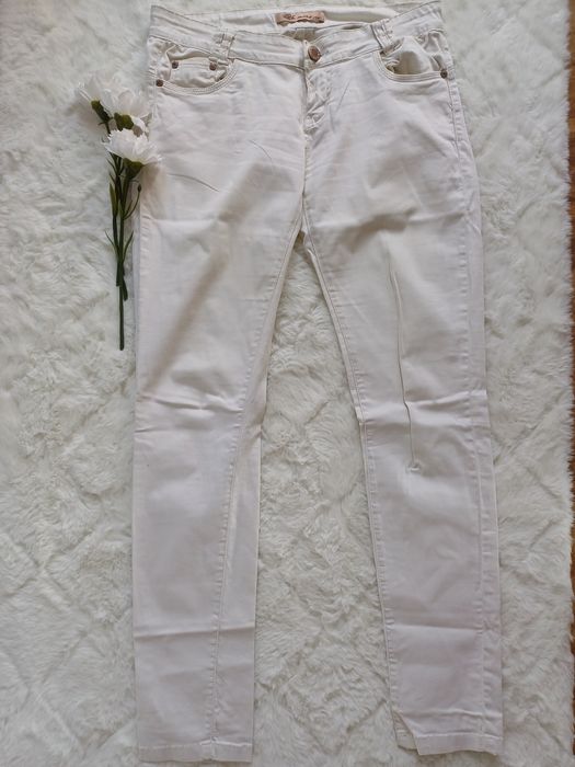 Jeansy białe s/m