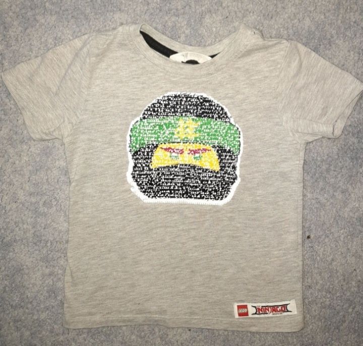 H&M 2 x bluza i t-shirt lego ninjago rozmiar 104