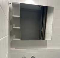 Szafka łazienkowa z dużym lustrem