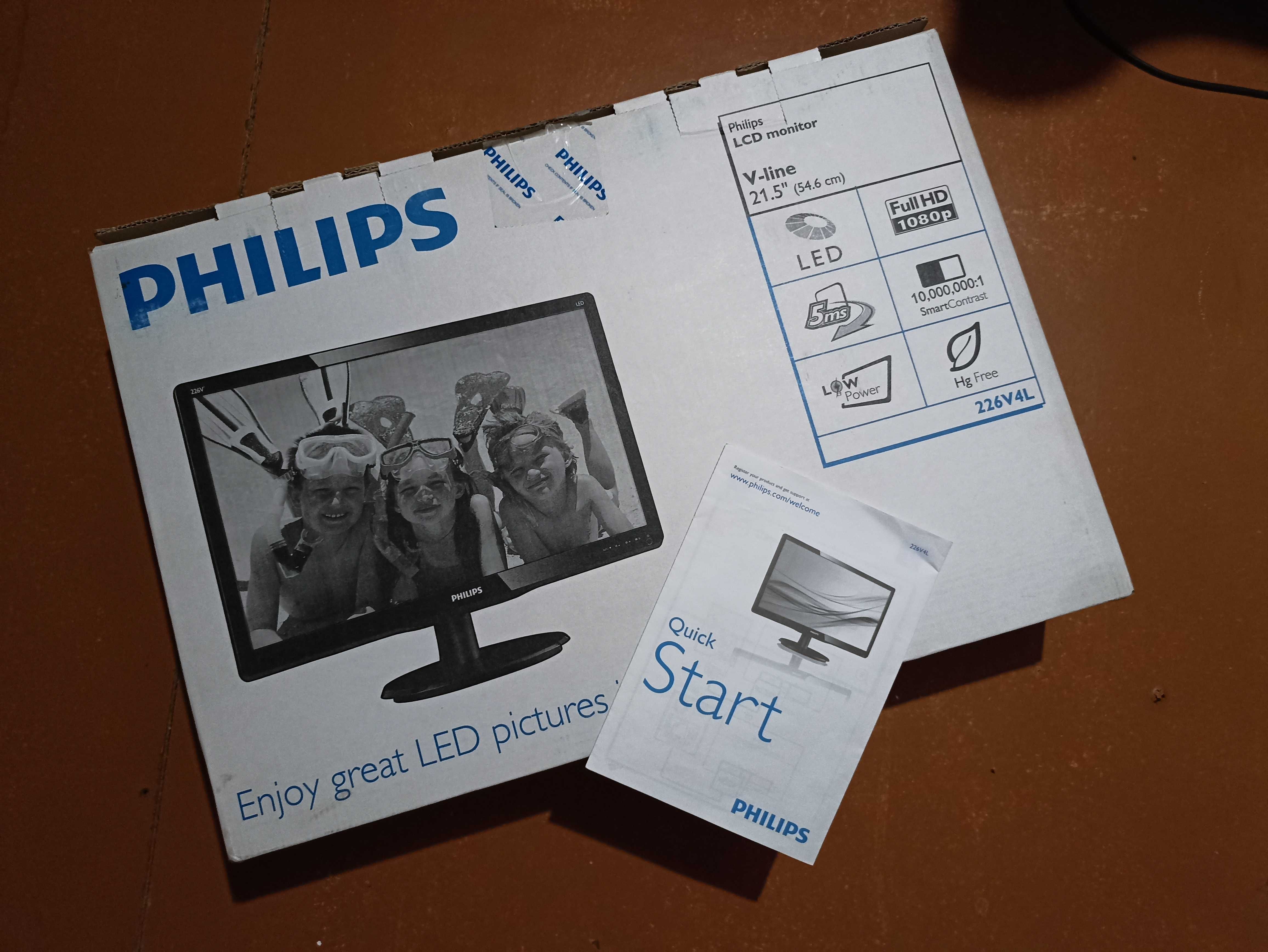 Монитор 21,5" PHILIPS 226V4L