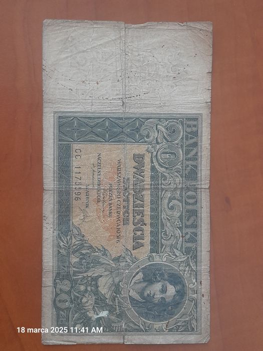 Banknot 20zł z 1931r