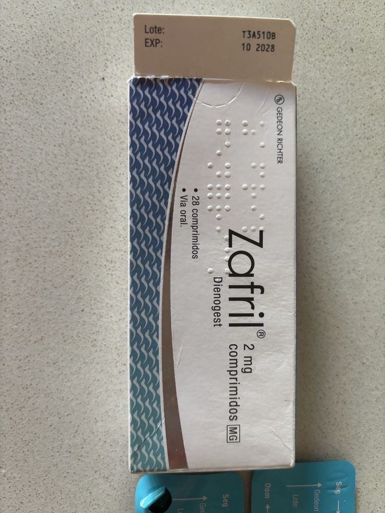 Pilula Zafril em caixa