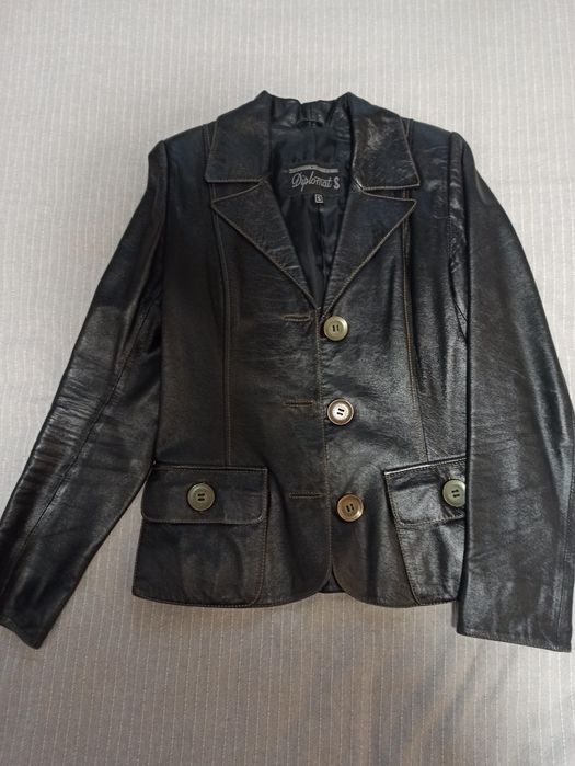 Кожаный   пиджак