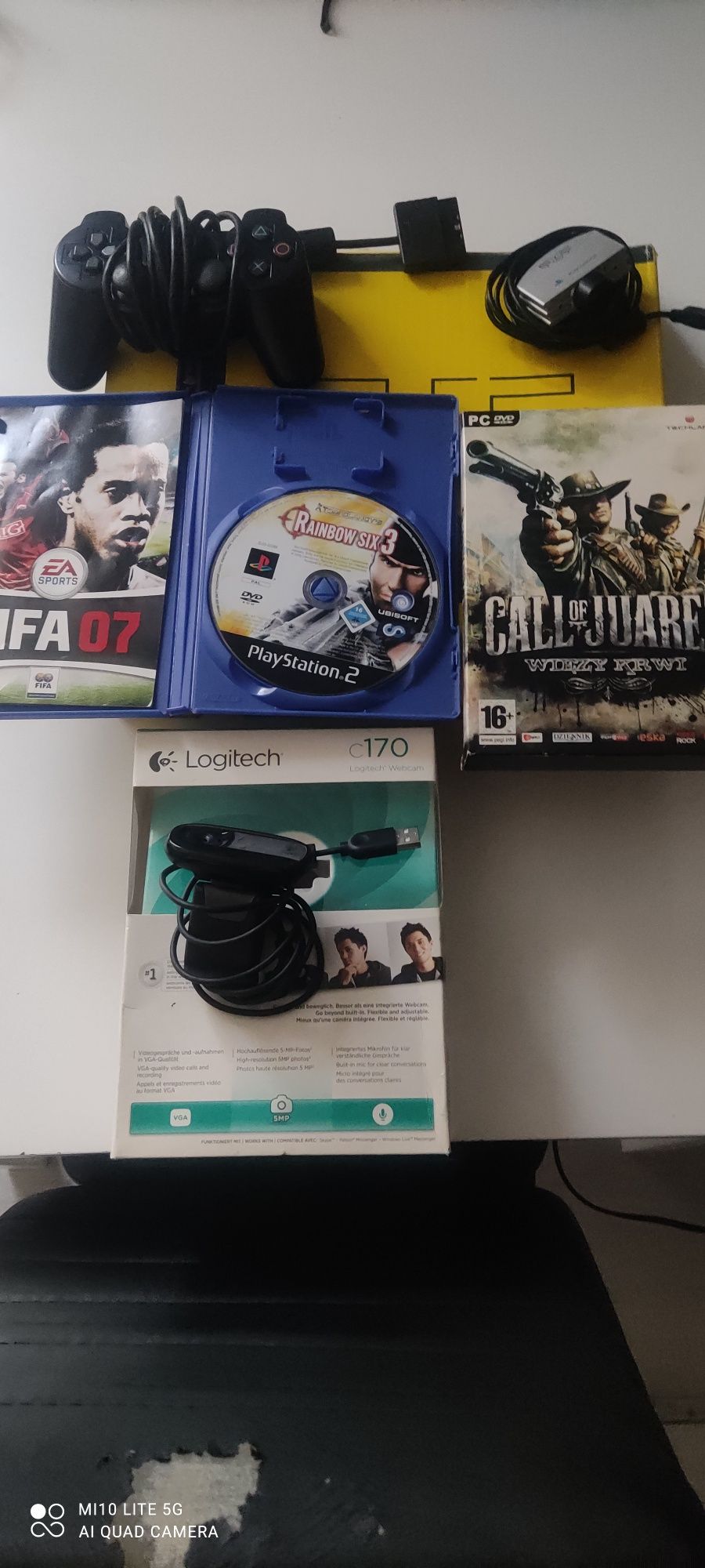Mix elektryczny kamerki dwie gry pad