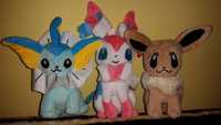 Maskotki Pokemon - Vaporeon, Sylveon, Eevee, Snorlax