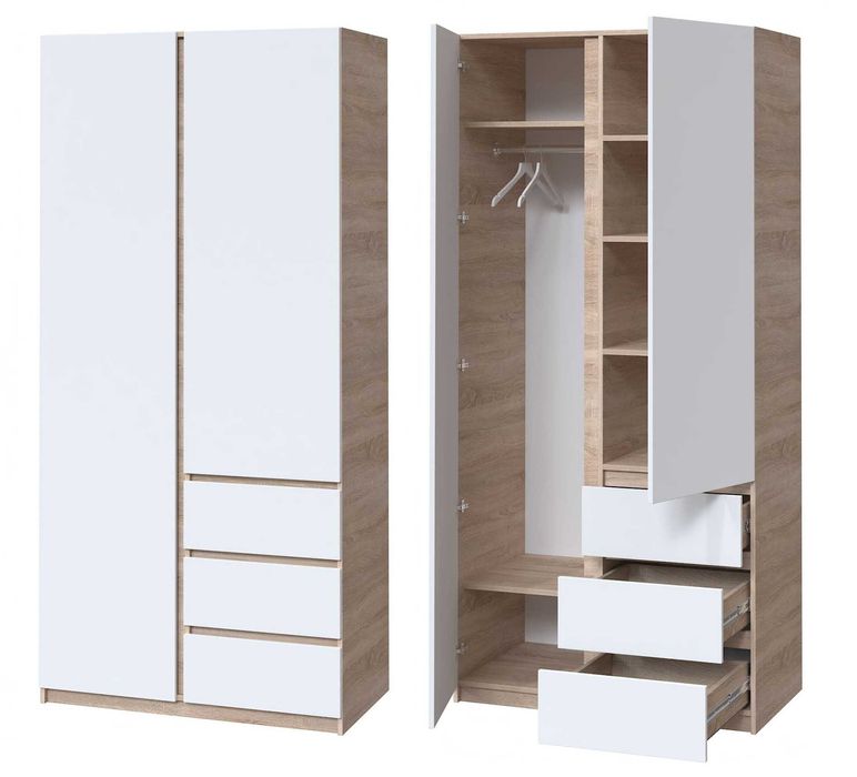 Акція Нова шафа зі складу різні кольори телескопічні направляючі білій