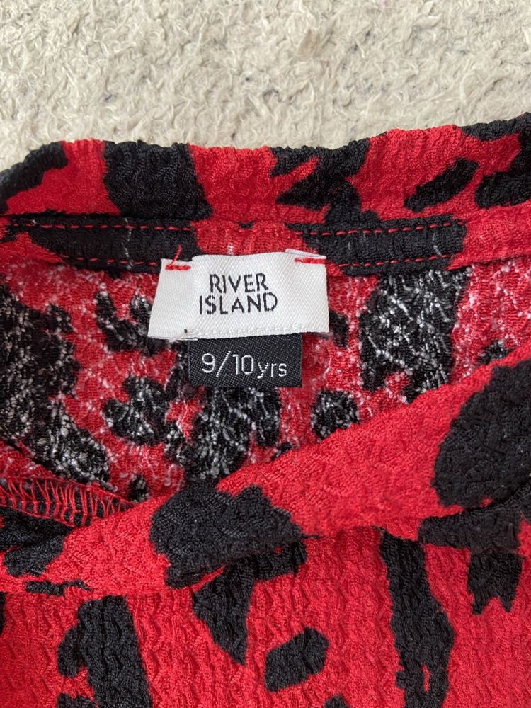 Платье плаття сукня красное river island 9 10 140