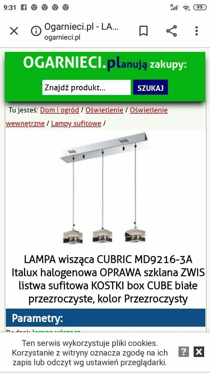 lampa pokojowa krysztal