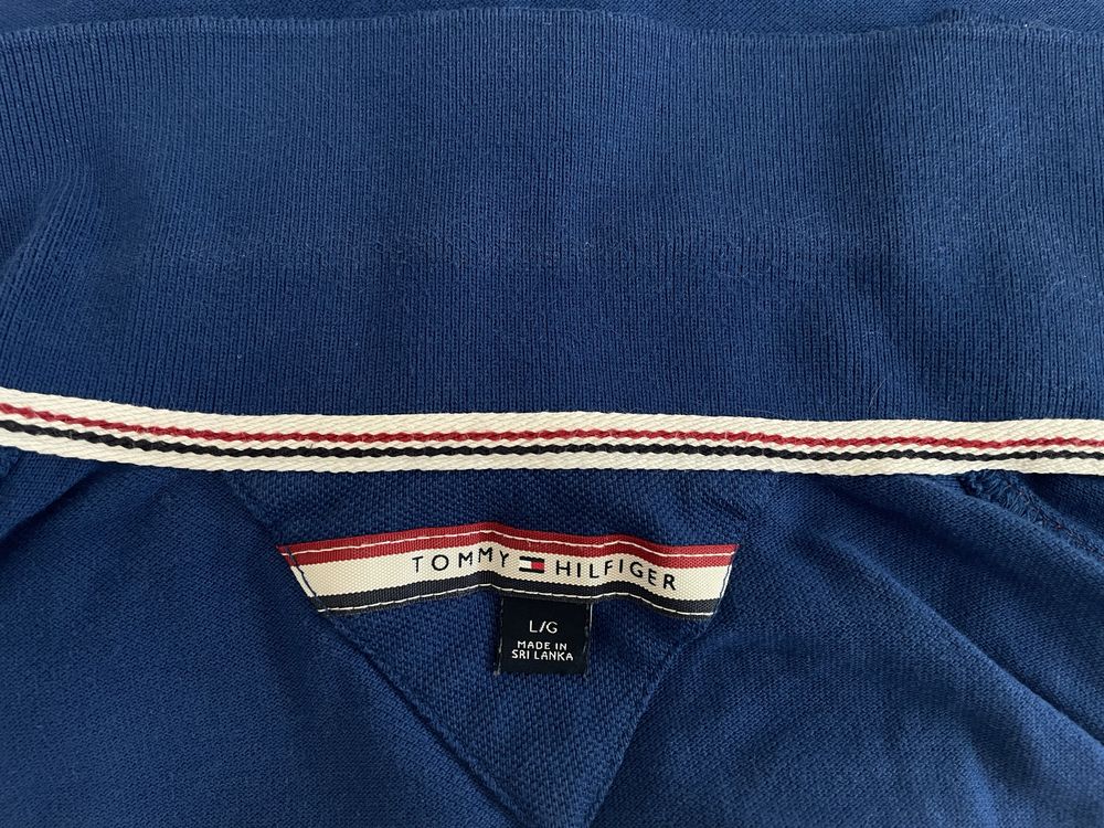 Koszulka Polo Tommy Hilfiger L nowa kolekcja duże logo viral damska