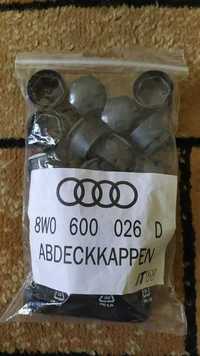 Ковпачки на колісні болти Audi, під секретку, сірі, оригінальні.