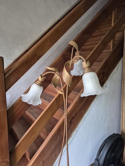 Lampa stojąca i wisząca komplet