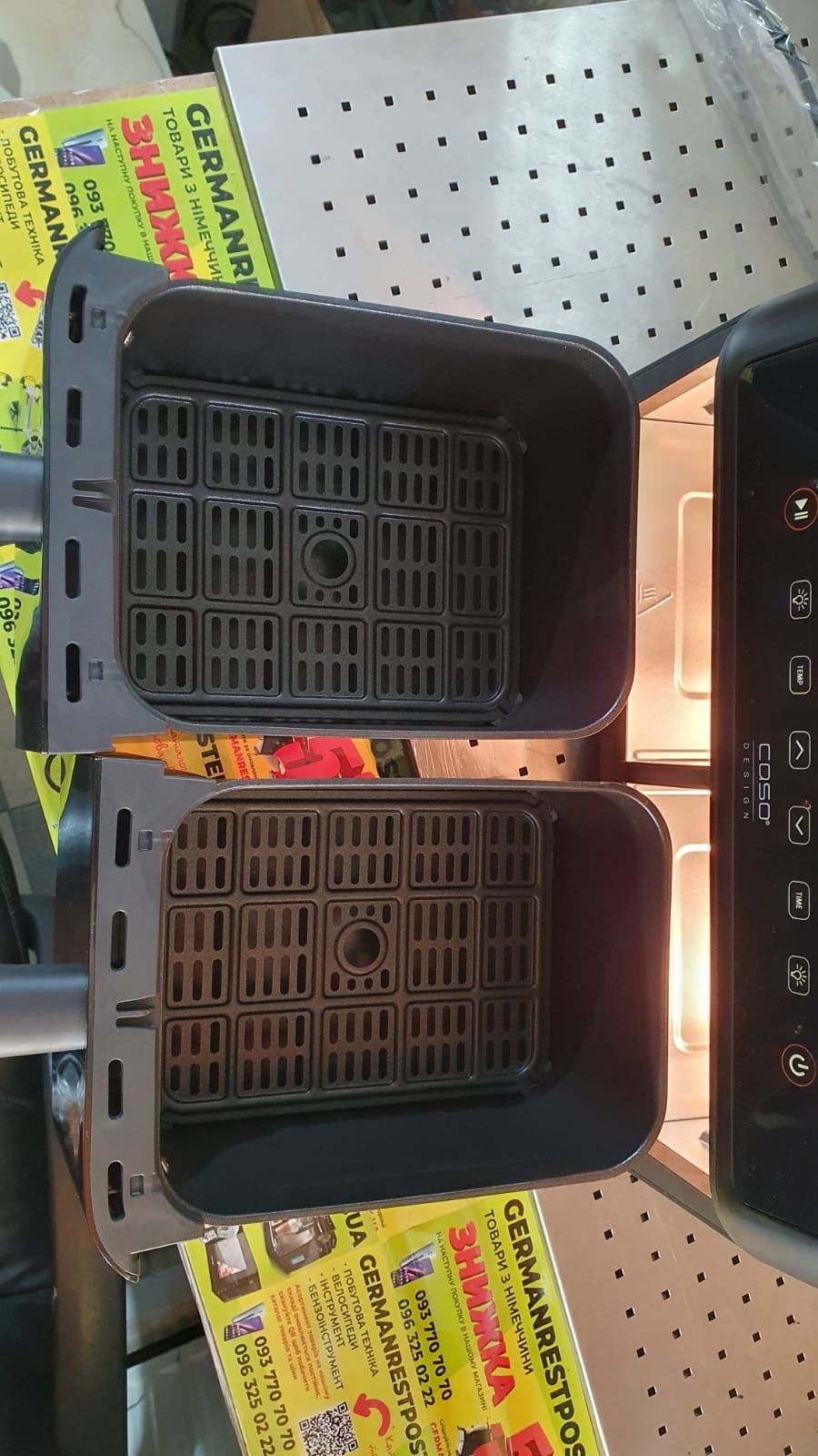 Подвійна аерофритюрниця мультипіч Caso Design Dual Airfryer