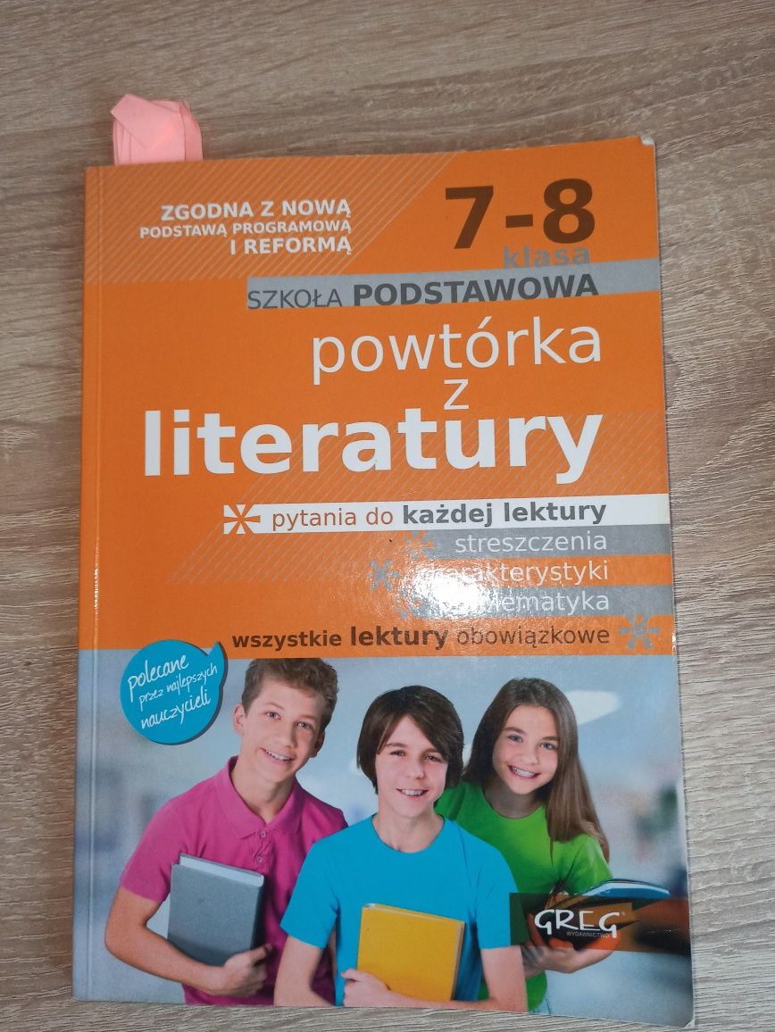 Egzamin ósmoklasisty, powtórka literatury