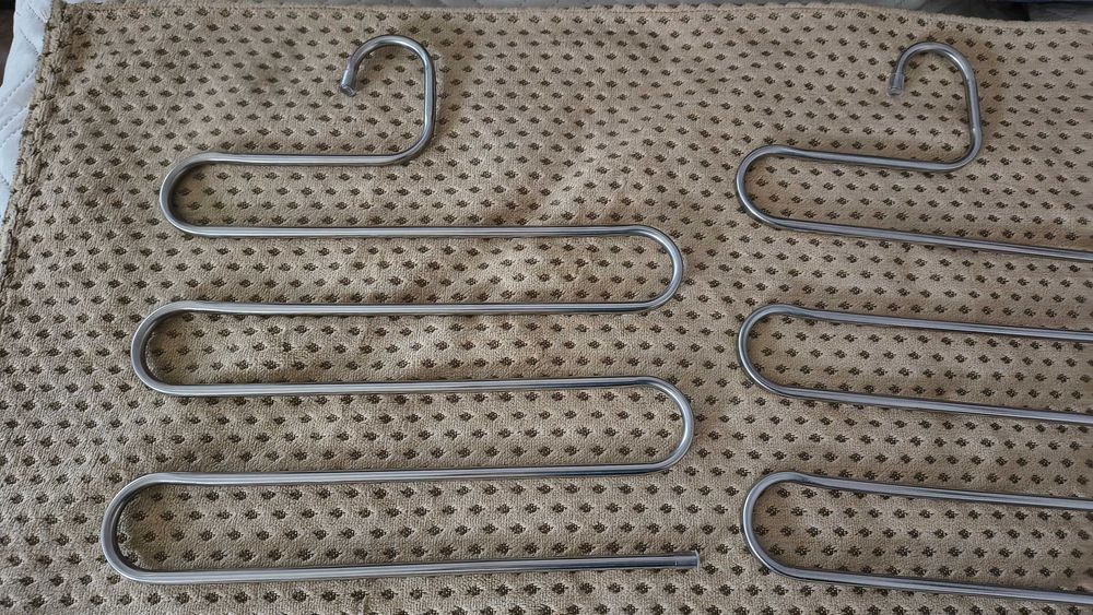 metalowe wieszaki na spodnie - nowe 2 szt