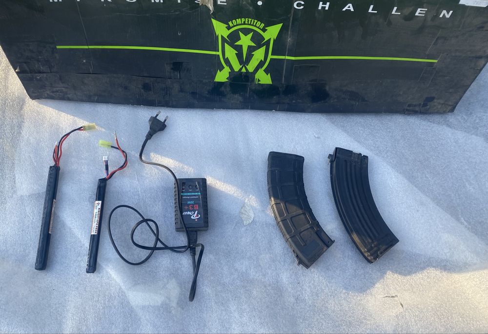 Ak 47 airsoft full metal preto