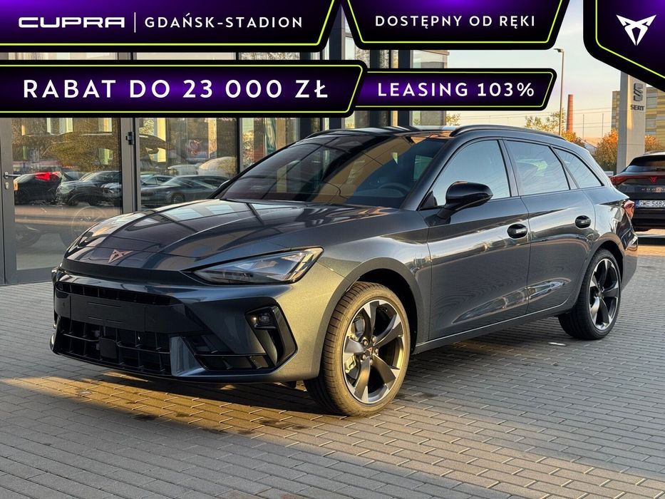 Cupra Leon Sportstourer 1.5 eTSI 150KM DSG Magnetic Tech: EDGE, Kubełkowe Fotele + MatrixLED