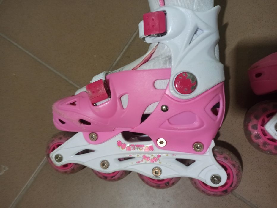 Łyżworolki dziecięce dziewczynka Raven 4w1