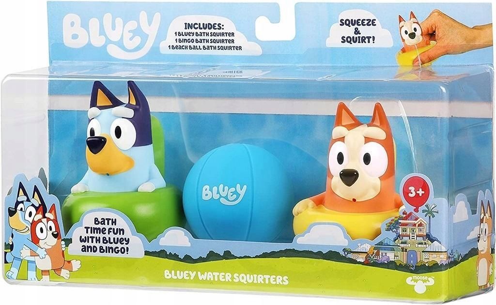 Bluey Figurki Do Kąpieli 3szt, Tm Toys