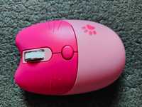 Бездротова комп'ютерна миша MOFII M3 безшумна 2.4G, рожева/фіалкова