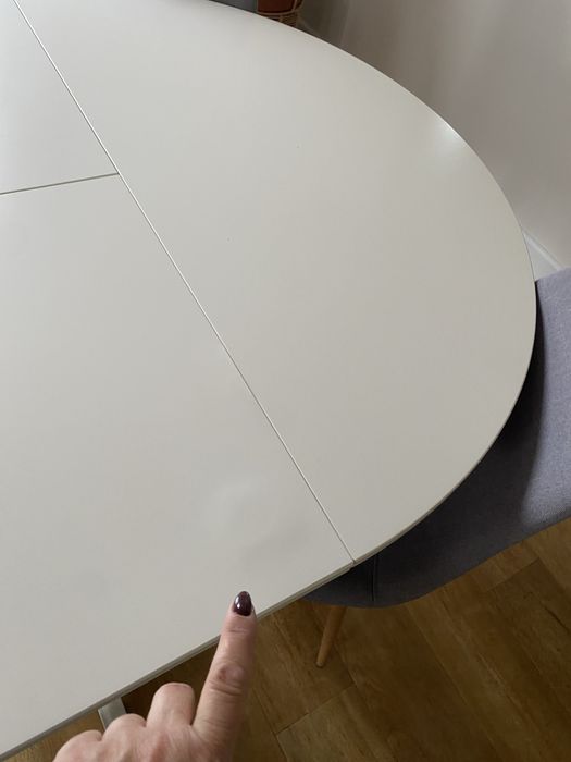 bialy stol ikea okragly owalny