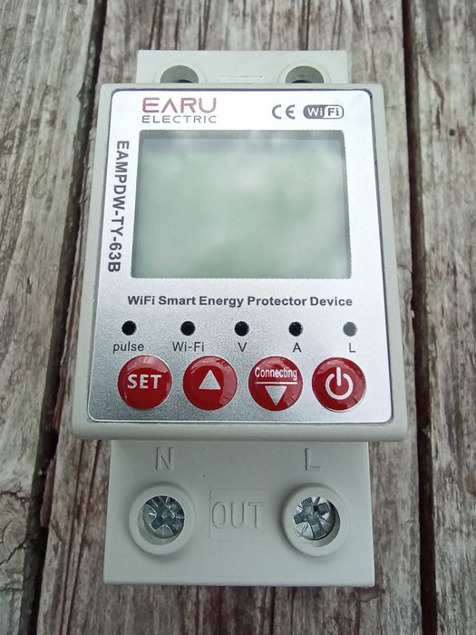 Автоматичне реле захисту 220/230В 63А EARU EAMPDW TY-63B Tuya WiFi