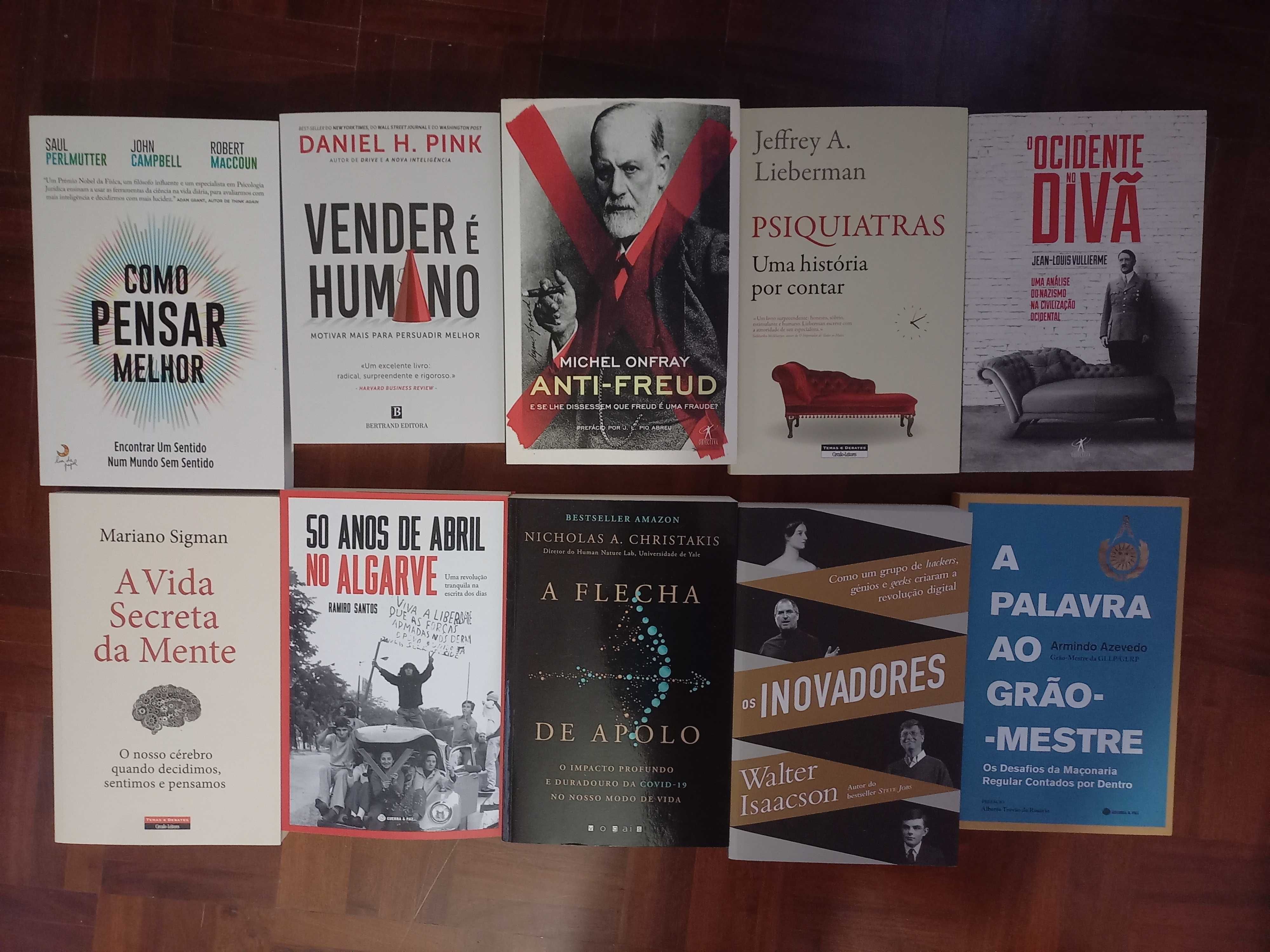 Lote de 80 livros (não ficção)