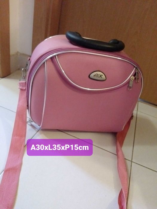 Mala extra de viagem, rosa 30x25cm