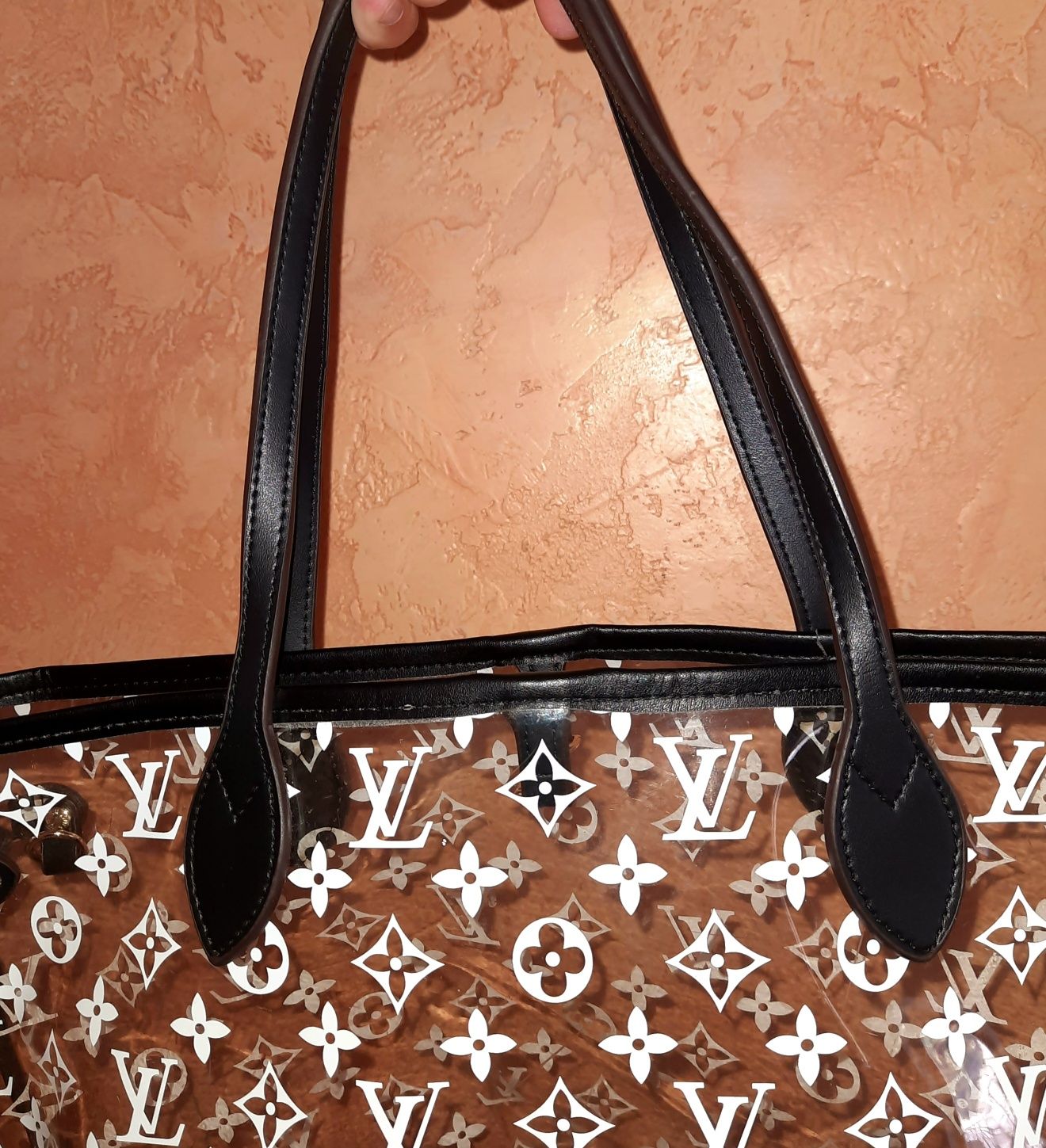 Сумка Louis Vuitton Tote прозрачная монограмная