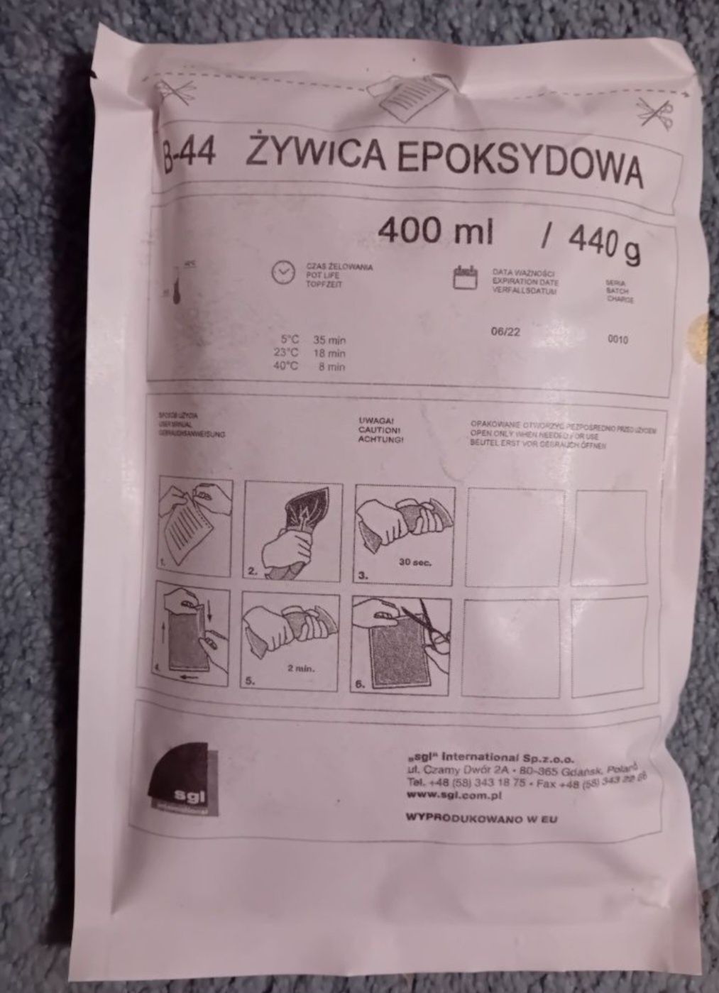 Zywica epoksydowa 400ml.