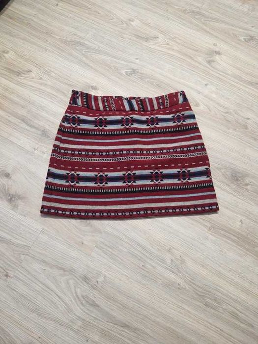 Krótka Spódnica Miniówka Ciepła Wzorzysta FB Sister Rozmiar XL