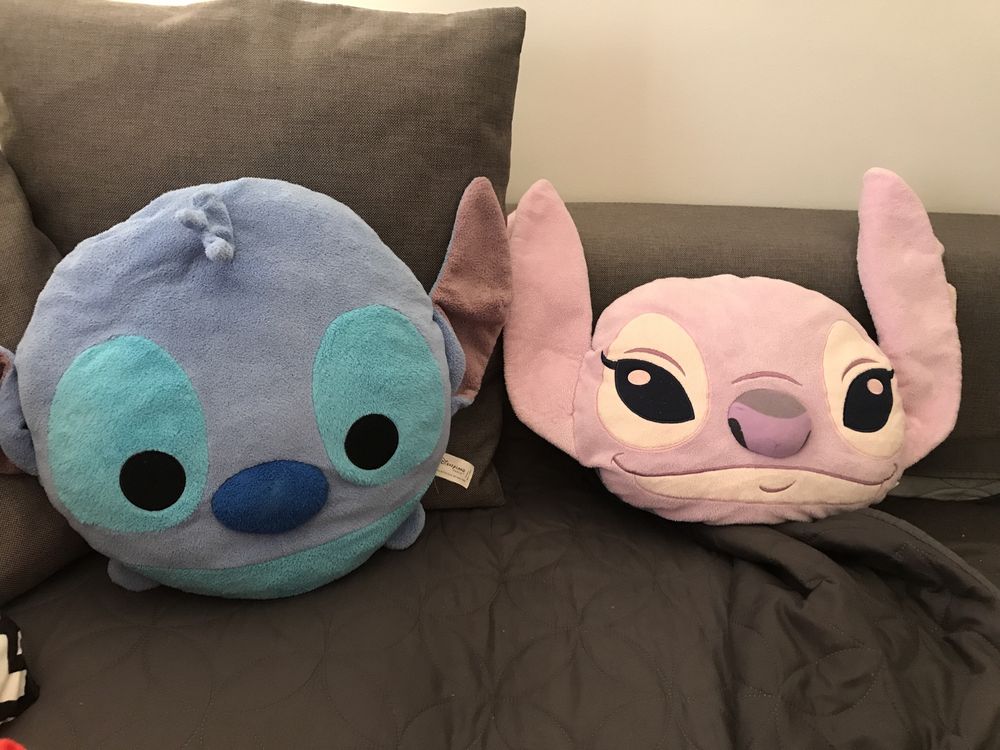 Almofadas originais Disneystore Stitch e Angel