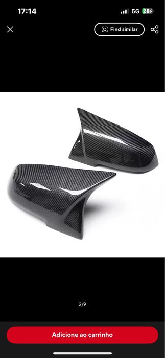 Retrovisor espelho fibra de carbono