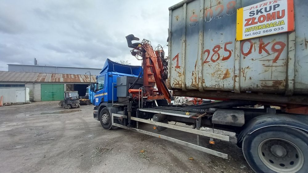 Sprzedam Scania p310 hakowiec plus  hds z chwytakiem do złomu