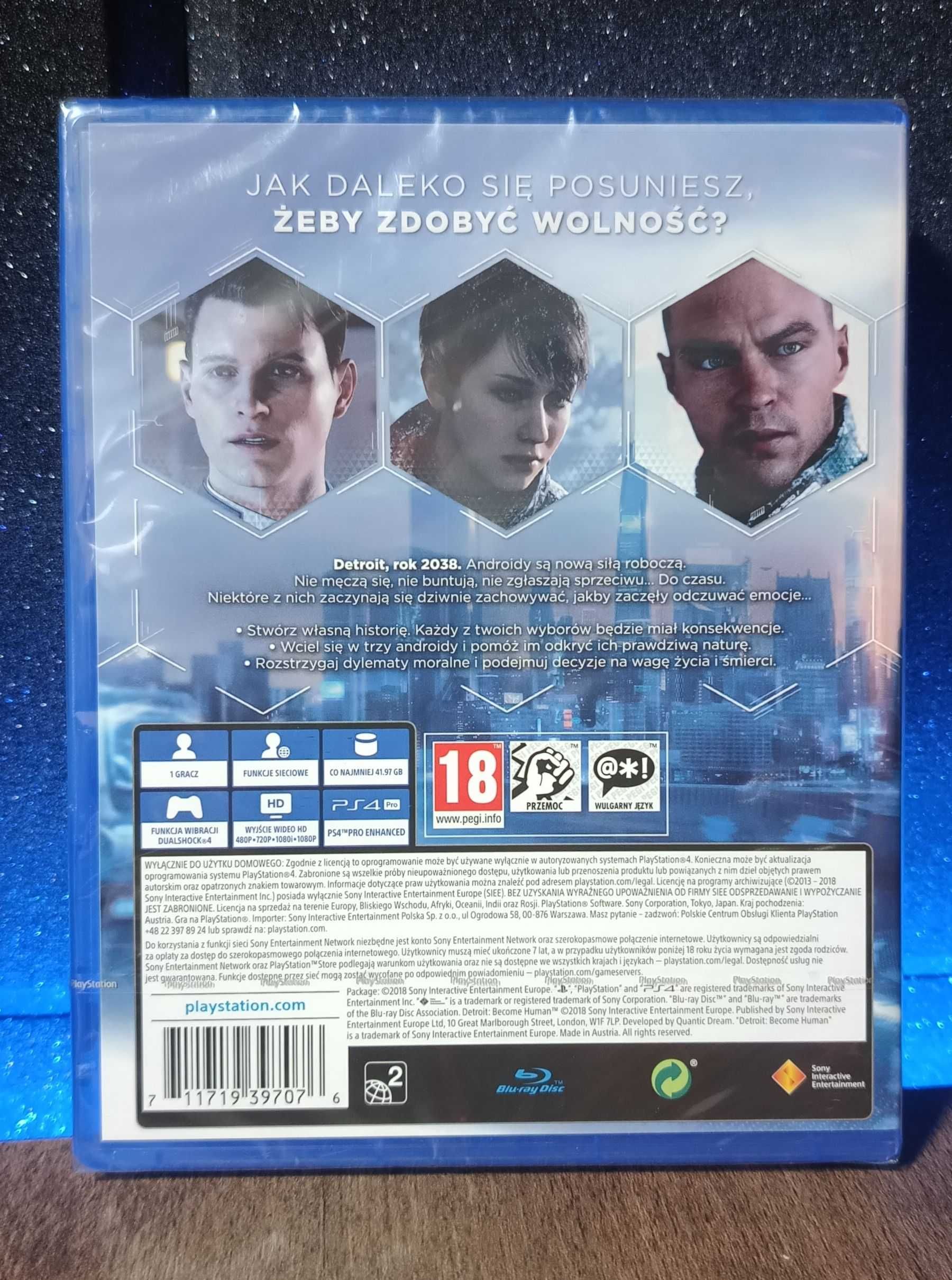 Detroit: Become Human PS4/PS5 fantastyczna klimatyczna przygodówka PL